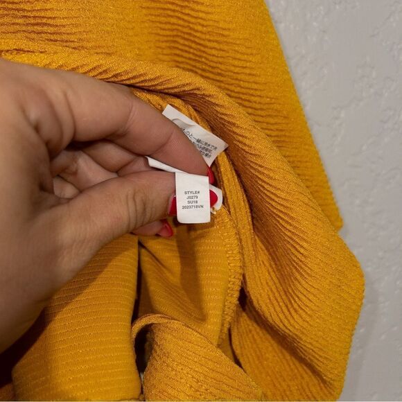 Madewell Yellow Texture &‎ Thread Tiered Tank Top Size Medium - Picture 7 of 8